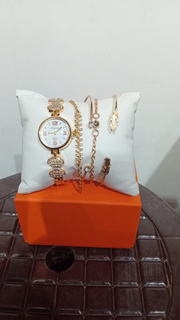 🎁 Coffret Cadeau Femme – Montre Élégante & Bracelet Chic de Luxe – Image 2