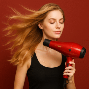 Sèche Cheveux Professionnelle - 2200 W - Rouge - SK-174