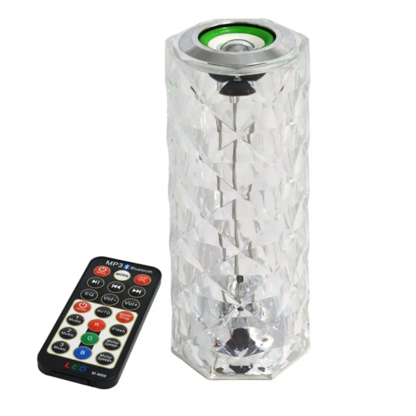 Lampe Musicale en Cristal LED avec Bluetooth & haut-parleur – Image 2