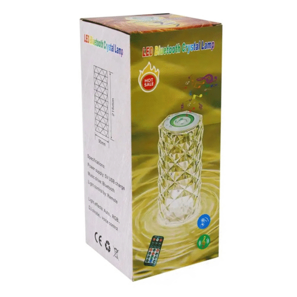 Lampe Musicale en Cristal LED avec Bluetooth & haut-parleur – Image 3