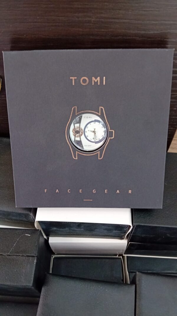 Montre de luxe Tomi Face Gear pour homme – Coffret élégant – Image 2