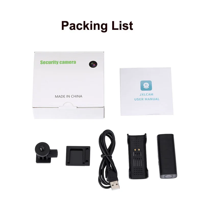 كاميرا مراقبة صغيرة لاسلكية (WiFi) مع رؤية ليلية وحساس حركة - بطارية تدوم طويلاً للمنزل والمكتب – Image 3