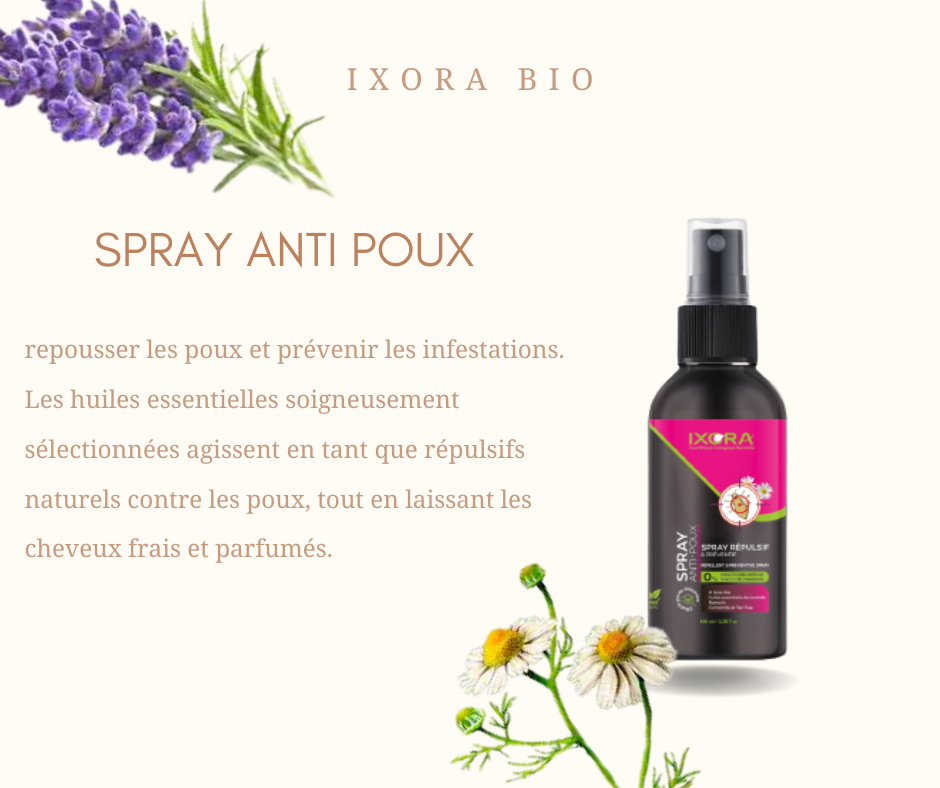 Spray Répulsif Anti-Poux IXORA 100ML – Image 2