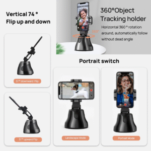 apai genie Trépied connecté intelligent Pro Robot cameraman - Rotation à 360° selfie Support téléphone