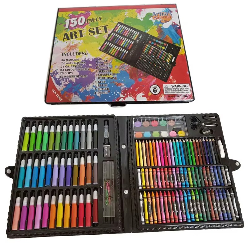 Coffret d'art à colorier pour enfants 150 pièces