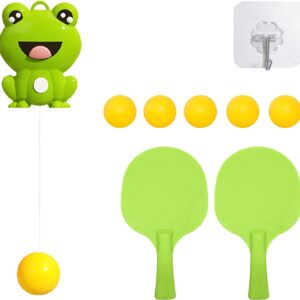 جهاز تدريب تنس الطاولة المعلق - لعبة رياضية داخلية قابلة للتعديل للأطفال، مثالية للتدريب الذاتي وتحسين ردود الفعل