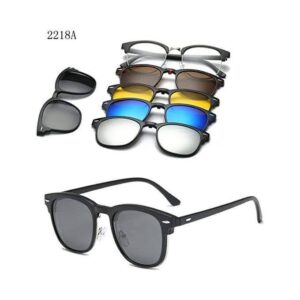 Lunettes 6 En 1 -Monture et 5 Appliques Polarisées 2218A