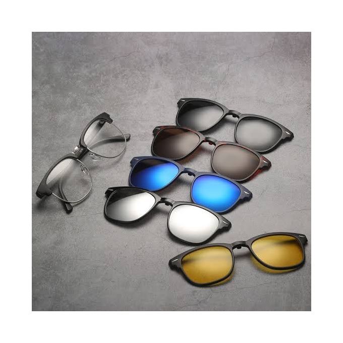 Lunettes 6 En 1 -Monture et 5 Appliques Polarisées 2218A – Image 3