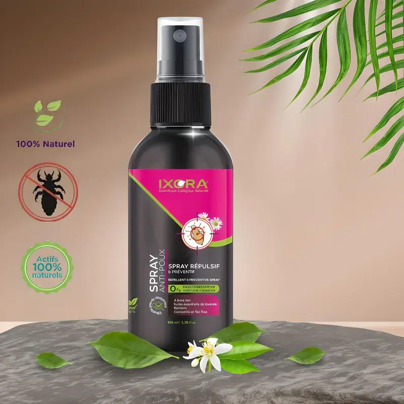 Spray Répulsif Anti-Poux IXORA 100ML