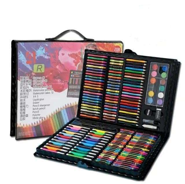 Coffret de Dessin Professionnel 208 Pièces pour Enfants – Image 3
