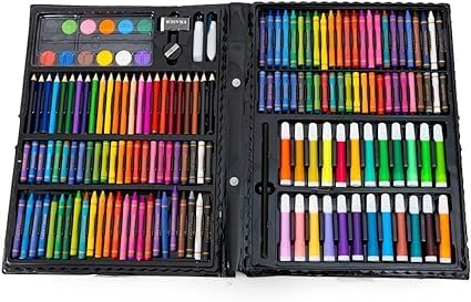 Coffret de Dessin Professionnel 208 Pièces pour Enfants – Image 2