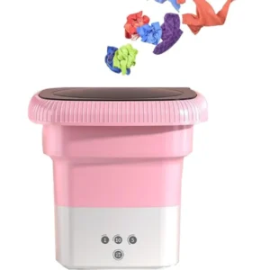 غسالة ملابس صغيرة محمولة وقابلة للطي، حل مثالي للشقق والسفر