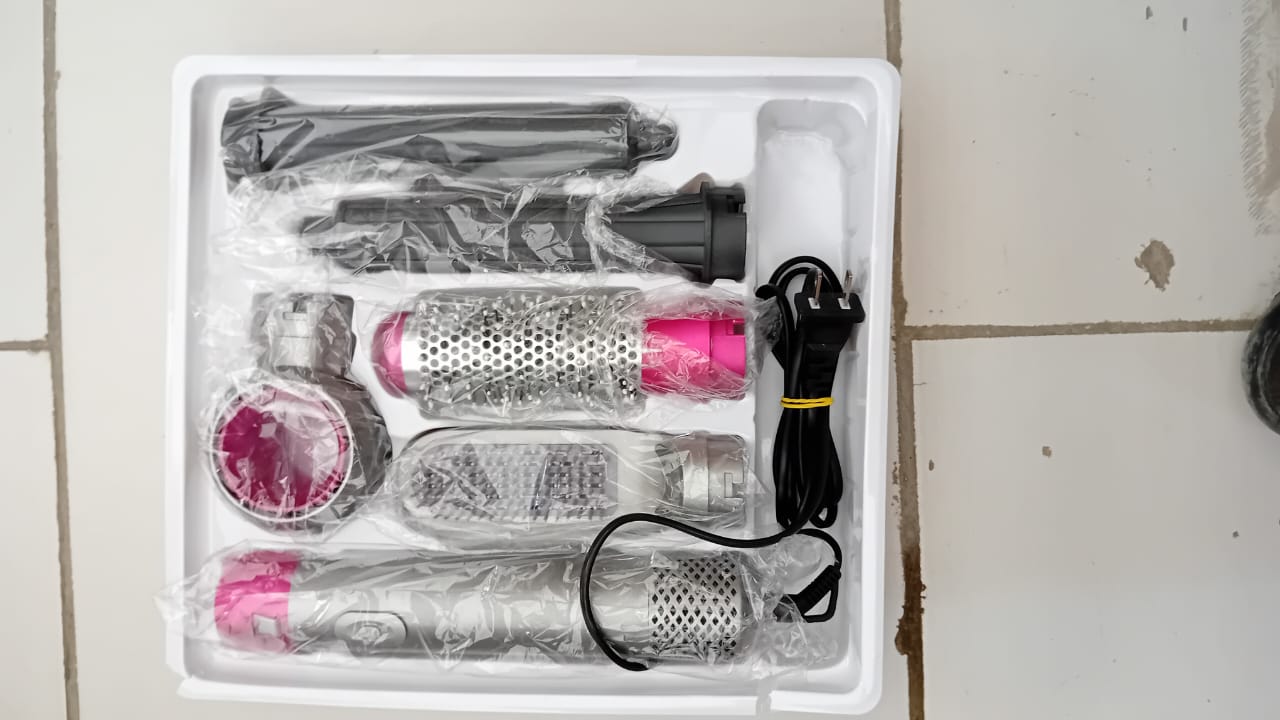 Sèche Cheveux 5EN1 Hot Air Styler 1000W - Rose – Image 4