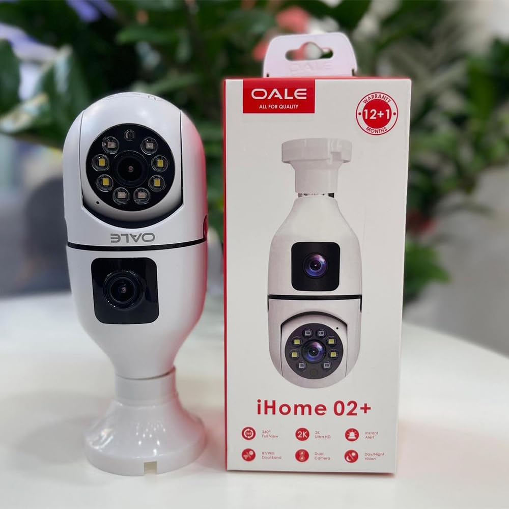 OALE iHome 02 Smart Bulb WiFi double camera -4MP – Image 2